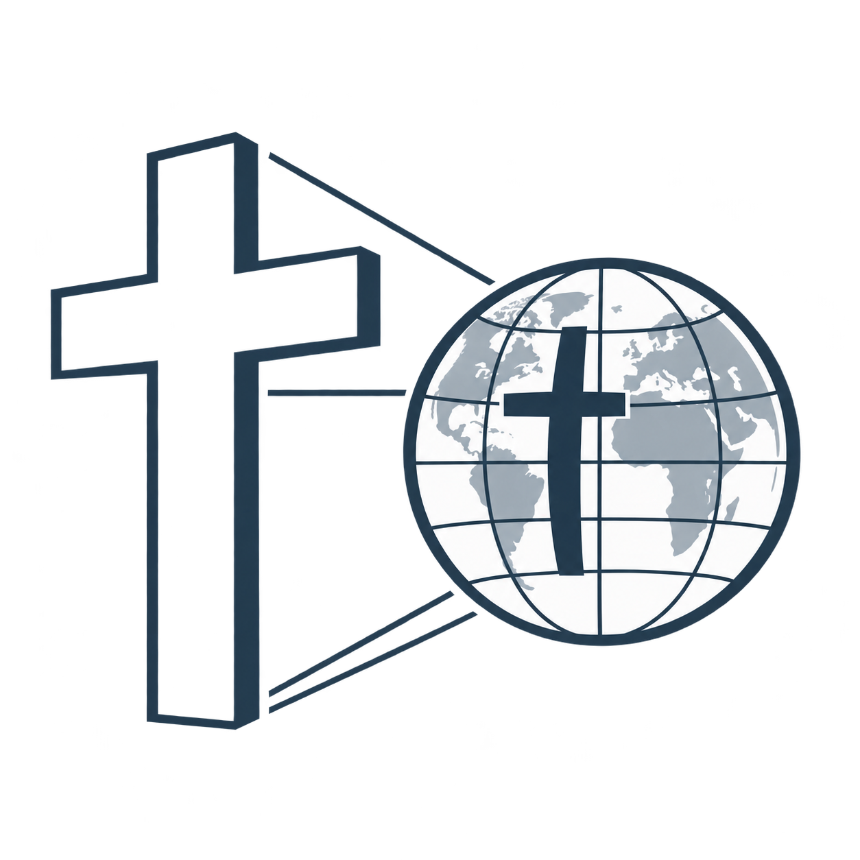 Sierra Forge official church emblem: cross and globe